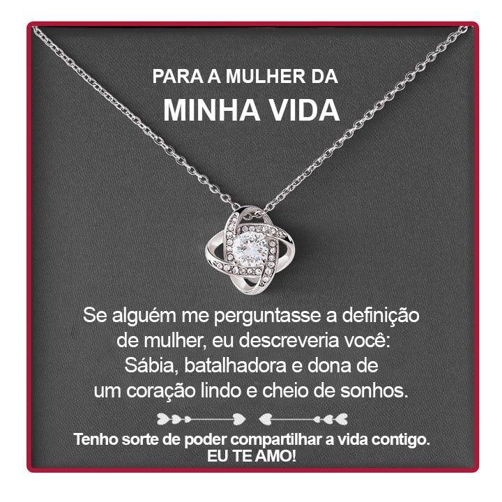 Colar de Prata 925 Com Rosa Especial - Para a Mulher da Minha Vida